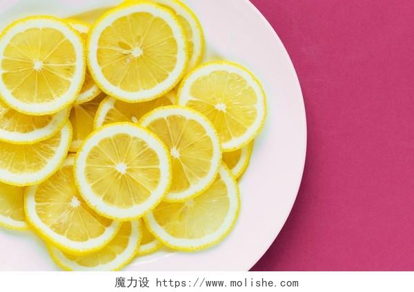 美食水果柠檬背景图片